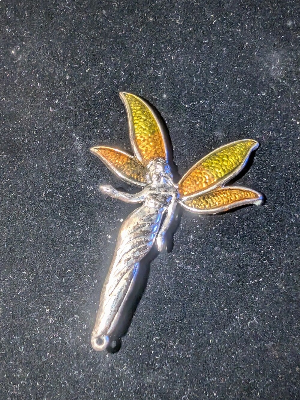 Liz Claiborne Silver Tone Fairy Brooch